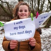 Flo Harris, 11, one of the many Hogshaw residents who oppose the housing development