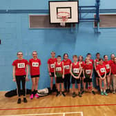 The High Peak team at the Sportshall event.