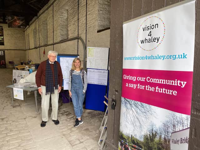 Volunteers from the Vision4Whaley steering group promoting the consultation for the new neighbourhood plan.