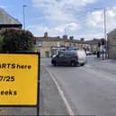 11 weeks of traffic chaos for Horwich End residents as new traffic lights are being installed. Photo County Councillor Ruth George