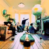 A photo from the cover session for Oasis' Definitely Maybe.  Picture: (c) Michael Spencer Jones