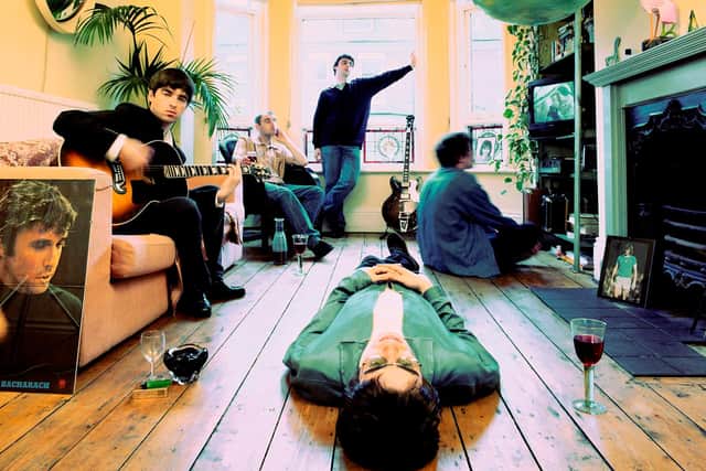 A photo from the cover session for Oasis' Definitely Maybe. Picture: (c) Michael Spencer Jones