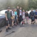 Andy Edwards, fifth from right, and fellow volunteers from the Wild Frontier Adventures group. (Photo: Contributed)