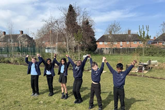 Bluecoat Primary Academy pupils having fun in local nature.