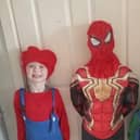 Spiderman and Mario brothers. Photo Sammie Wilson