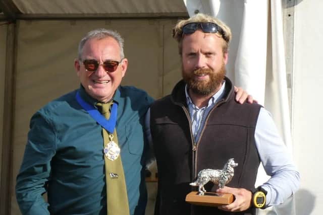 President, David Grey MBE (left) with Alex Wilkinson who won the local class.