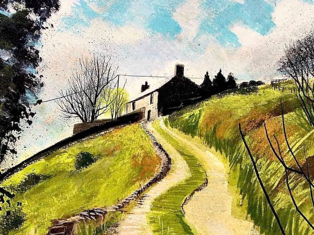 The 19th century Highwalls farmhouse is the subject of an exhibition at Buxton Museum by local artist David Lowther.