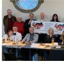 Bad Nauheim's Burgermeister and community representatives welcome the Buxton party. Photo submitted