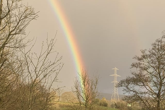 A fine photo by William Crook shows this rainbow at Chapel, although he reports that a pot of gold wasn't discovered on this occasion.