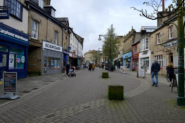 Buxton town centre on March 17 last year
