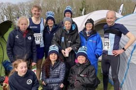 Buxton AC members at the national cross countrys.