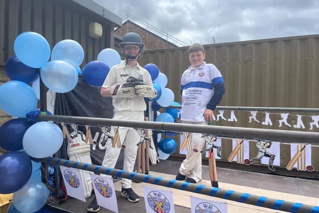 Cricketers at the ready. Photo Ruth George