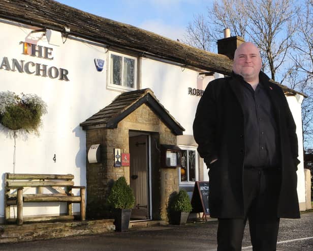 Landlord Rick Ellison hopes the refurbishment of the Anchor in Tideswell will reveal more of its original 17th century character.