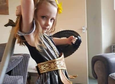 Sienna Richardson plans to take on the walk dressed as a warrior