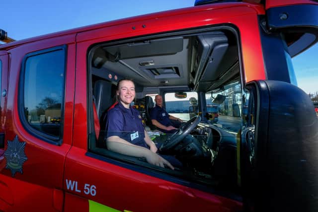 Zoe is also the youngest ever LGV driver for Derbyshire Fire and Rescue Service