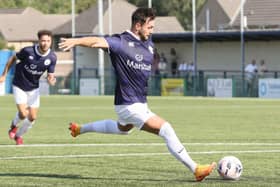 Diego De Girolamo scores Saturday's winner against Curzon Ashton from the spot - report on P55.