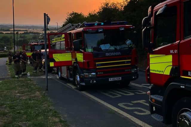 Emergency 999 fire calls increased in Derbyshire and Nottinghamshire during the heatwave last month.