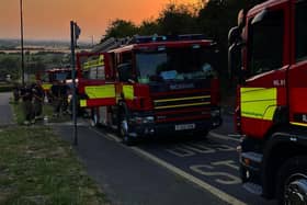 Emergency 999 fire calls increased in Derbyshire and Nottinghamshire during the heatwave last month.