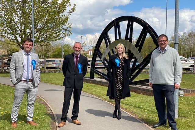 The Conservatives made three gains in Bolsover, taking seats off Labour in its former stronghold