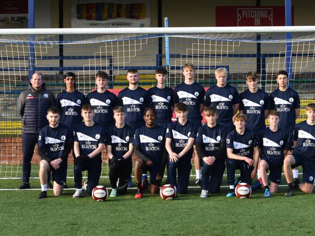 Buxton FC academy players will be playing some liquid football this season.