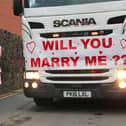 Dean Smith proposed to Charlotte Johnson in a very unique way. Photo submitted