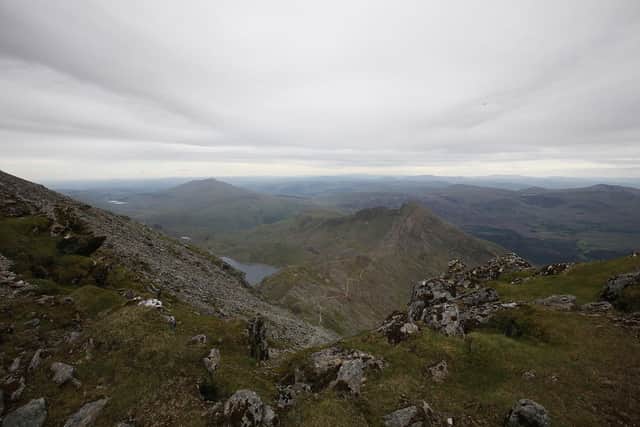 The view from the summit of Snowdon. (Photo by Christopher Furlong/Getty Images)