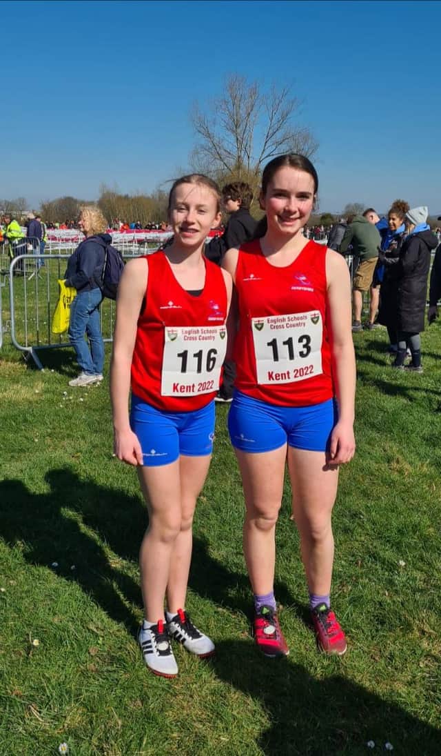 Chapel-en-le-Frith High School students Emma Johnson (left) and Grace Longden.