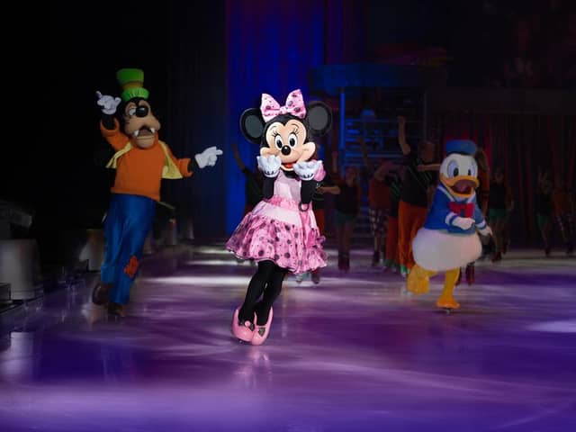 Disney On Ice Dream Big timeless classic characters Goofy, Minnie and Donald