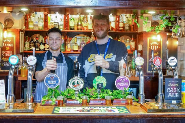 Love Your Local, Old Club House, Water St, Buxton. Michael Parker, kitchen manager and Oliver Carroll, landlord. Photo Brian Eyre