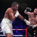 Joseph Parker, eight, in action against Dillian Whyte.