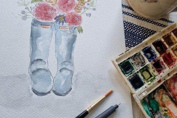 Create a beautiful watercolour at the Wheeldon Trees workshop