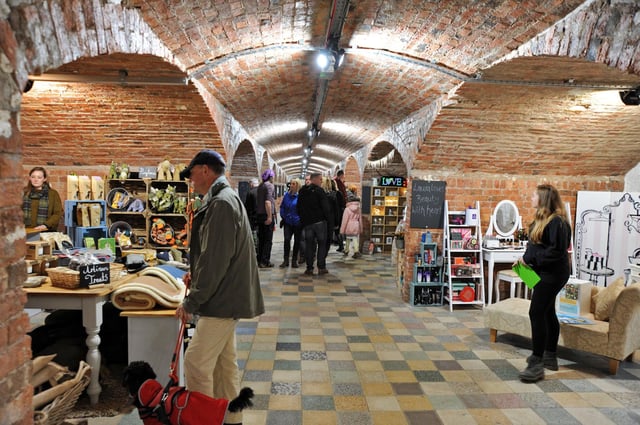 The Arches was built as a corn store in the 19th century. Picture taken before coronavirus