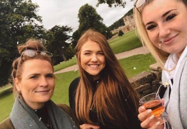 libby_alice, pictured with her friends Jade and Jemma. posted this picture of their afternoon at Chatsworth.