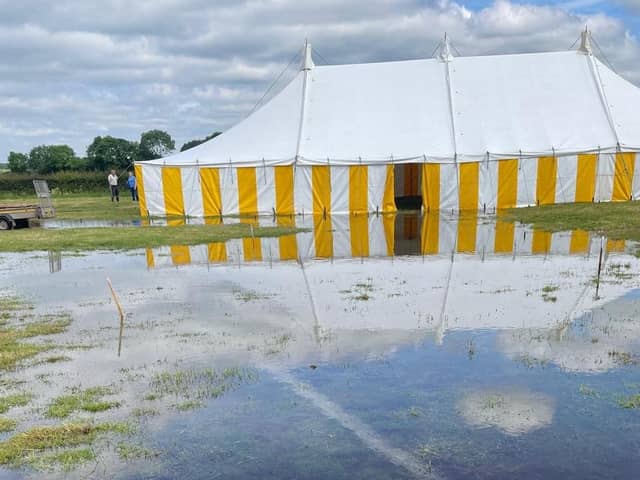 Organisers said the ground was too soft to put on the show safely