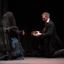 Dorkas Asher and Christopher Brookes in Rumpus Theatre Company's production of The Black Veil. Photo by Lester McKone.