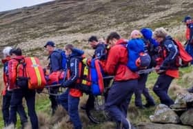 60km stretcher challenger for Buxton Mountain Rescue team celebrating 60 years. Photo contributed