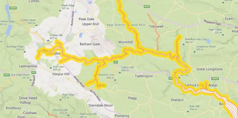A flood warning has been issued for the River Wye in Buxton as Storm Babet continues 
