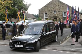 Derek Eley funeral, the departure from Town End Methodist Church