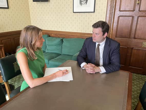 Robert Largan MP met with the Secretary of State for Culture, Media and Sport, the Rt. Hon. Lucy Frazer to discuss Buxton Museum's dry rot problems. Pic submitted