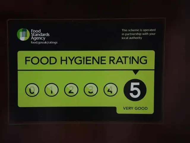 A number of new hygiene ratings have been issued