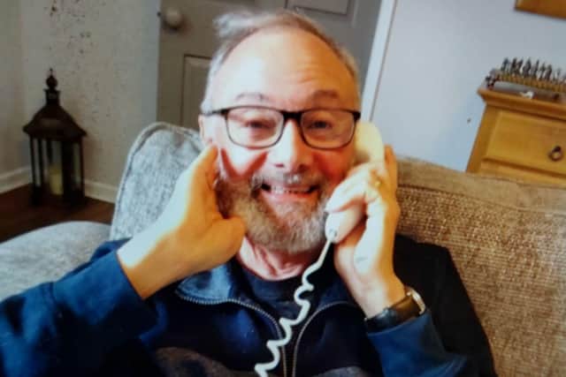 Terry is described as white, about 5ft 9ins tall, of slim build, with short grey hair and a grey beard.
