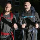 Anthony Courtenay and Andy Ruffell training to walk the Pennine Way for Macmillan. Photo Jason Chadwick