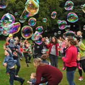 Call to join the line up of this year's New Mills Festival. Pic of Bubblefest from a previous year.