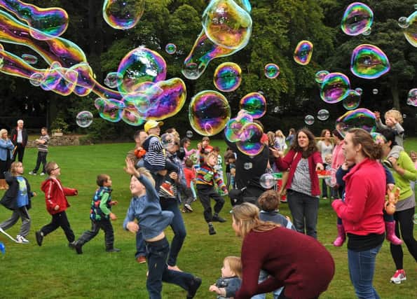 Call to join the line up of this year's New Mills Festival. Pic of Bubblefest from a previous year.
