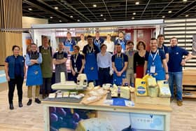 Robert Gosling of Hartington Creamery, third from left, with other exhibitors at the Salon Fromage Cheese and Dairy Products Show. (Photo: Hartington Creamery)