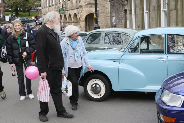 Classic cars were on display outside the Pavilion Gardens. Pic Jason Chadwick