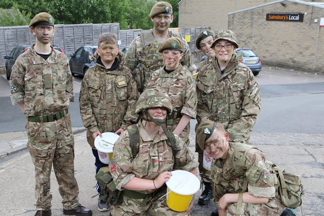 The Army Cadet Force at New Mills carnival
