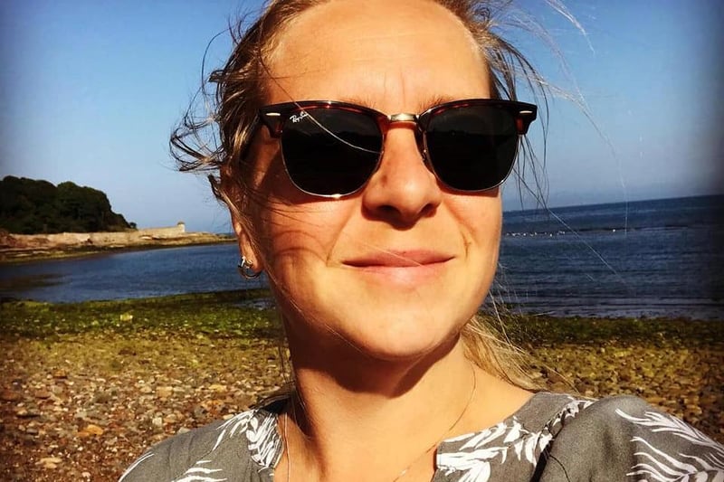 A selfie on the beach ... (Pic: Sarah Crawford)