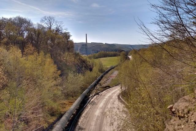 A striking offering from Irene Gilsenan shows Hope Cement Works in the distance.