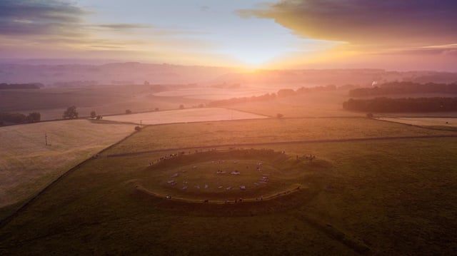 Rod Kirkpatrick of F Stop Press captured this stuuning image as the sun rose over Arbor Low